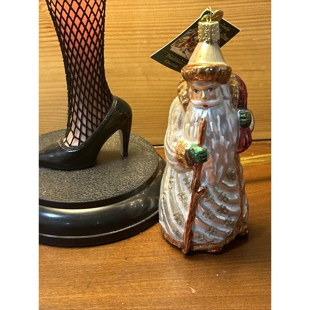 Old World Christmas GOLDEN SANTA New with Tag